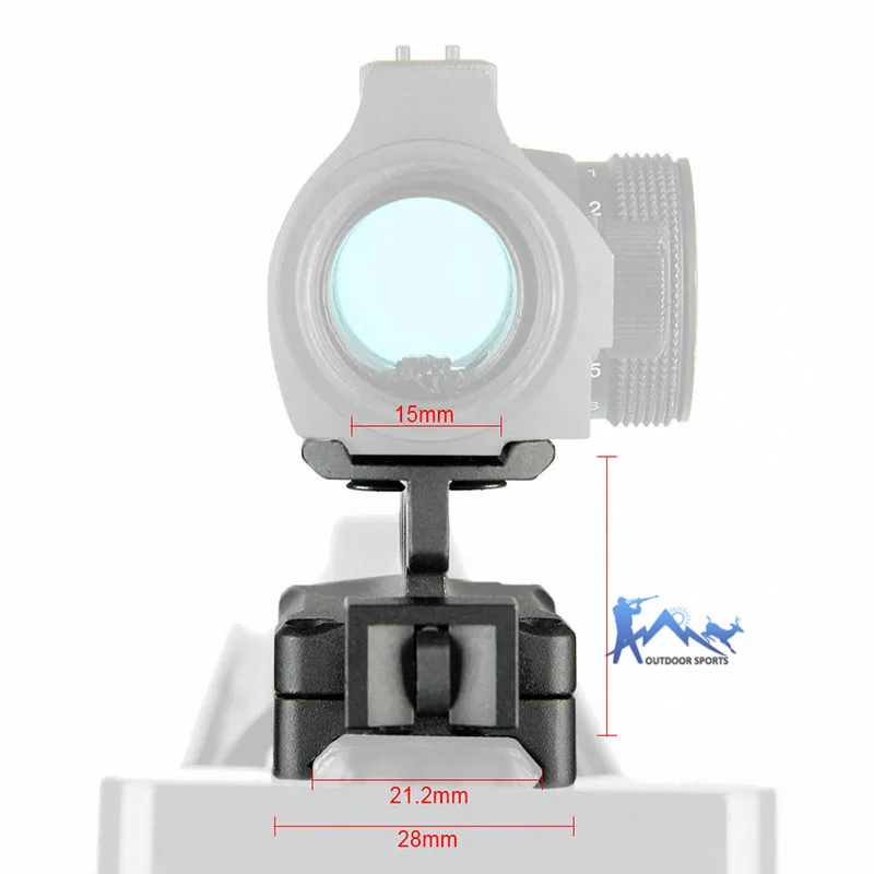PPT SID Riser Mount Тактический для T1 T2 RMO Red Dot sight scope M16 M14 AK47 AR15 in Gun Airsoft аксессуар OS24