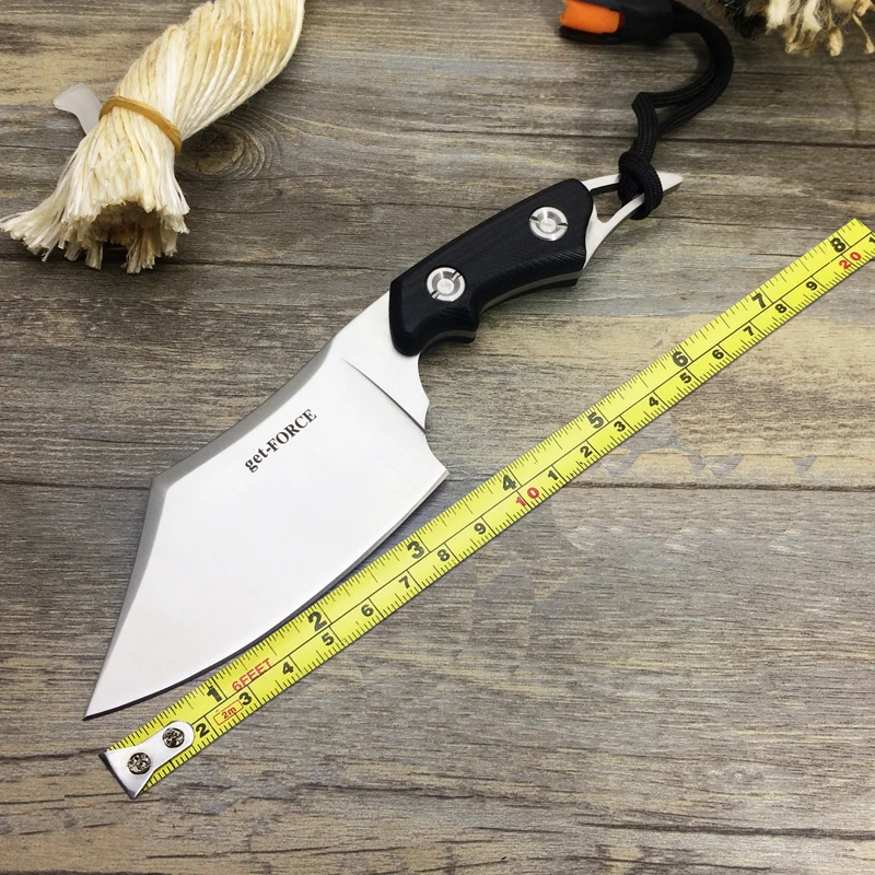 

Newest Collection Camping Survival Fixed Knives,D2 Blade G10 Handle Tactical Knife,Full Tang Hunting Knife Tools
