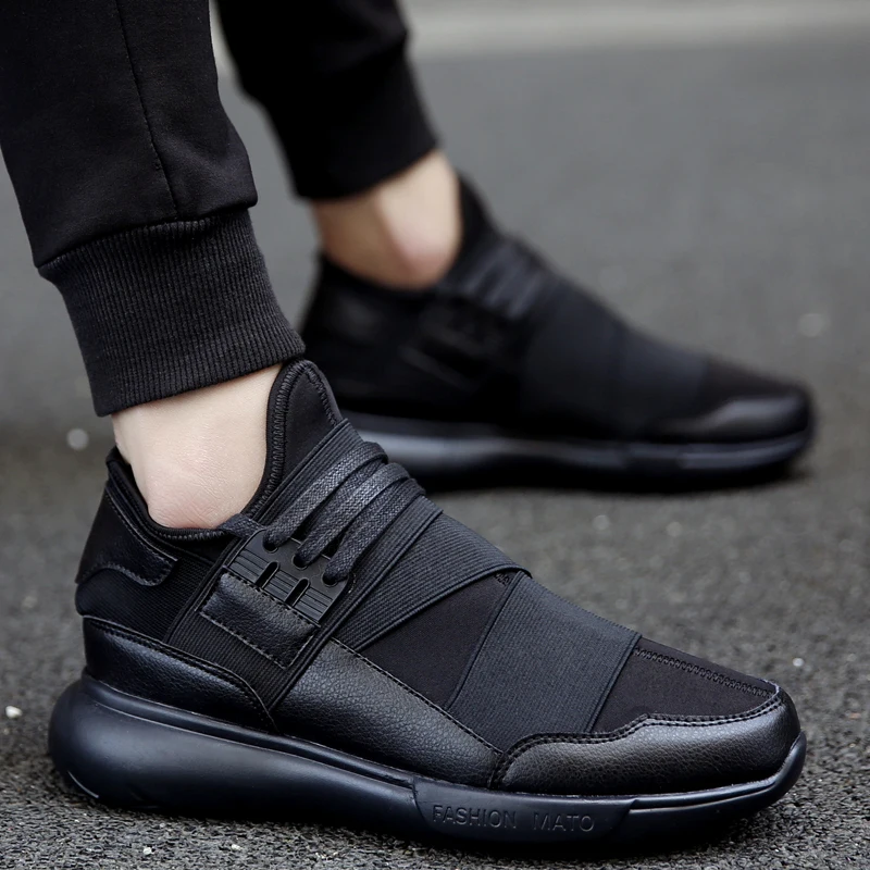 

2018 nueva moda alta para ayudar a marea salvaje negro zapatos deportivos ocasionales de los hombres