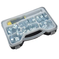 סט גודל 50pcs / סט 7 צינור צינור צינור דלק מיני 13-44mm גודל סטים מהדק מהדק קליפ קליפ צינור מהדק צינור אטב (2)