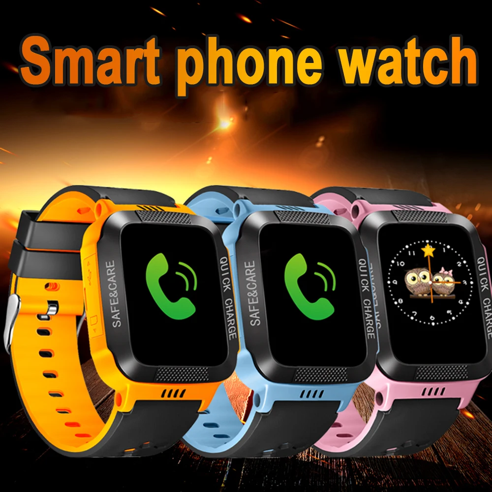 

Child Anti Lost Voice Call SOS Alarm Wristwatch Y21s Children's Touch Screen Positioning GPS Tracker Smart Phone Watch Camera