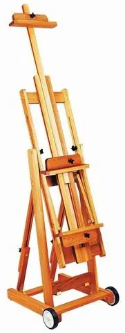 

Mobile studio easel, elm wood, hold canvas up to 195cm(76.8in)