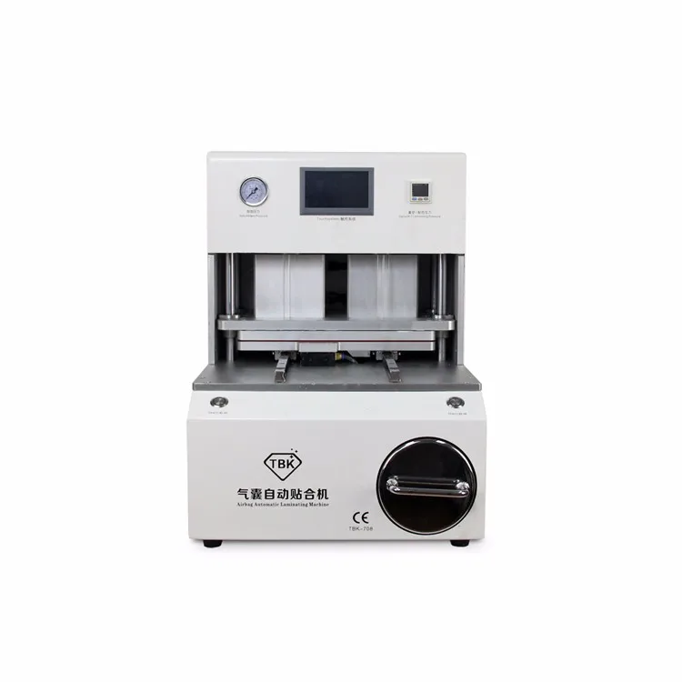  Newest TBK-708 Curved Screen OCA LCD Laminating Machine Bubble Remover Built-in Vacuum Pump Air Com