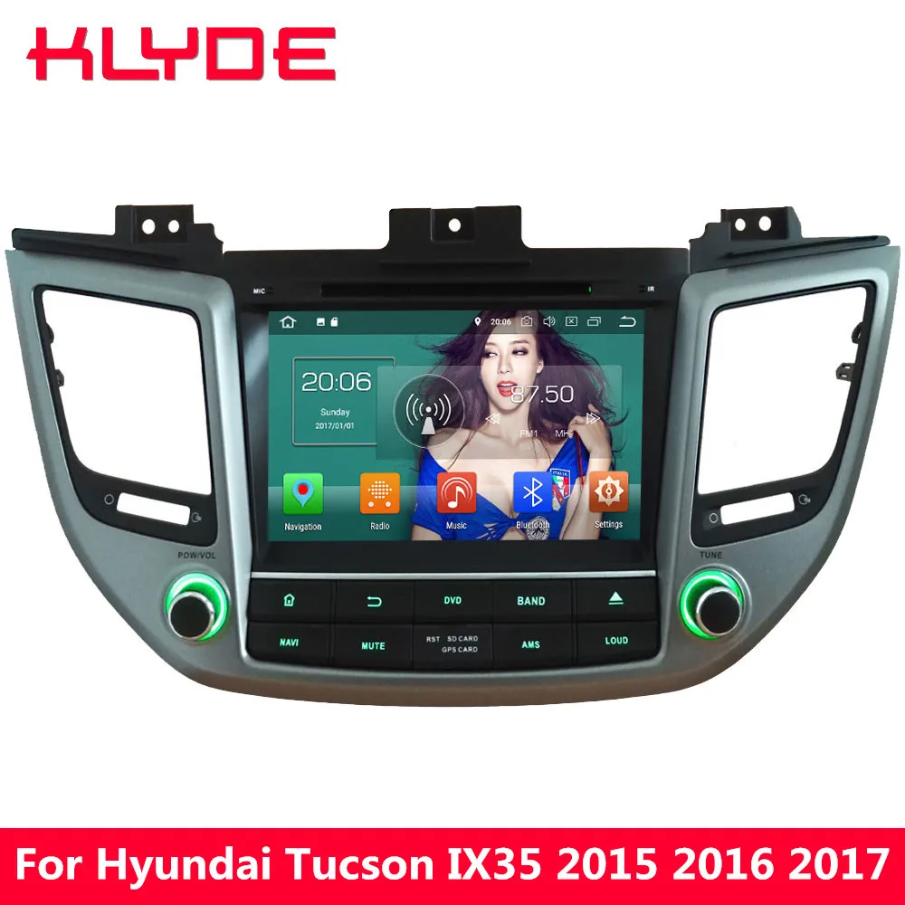 

KLYDE 8" 4G Octa Core Android 8.0 4GB RAM 32GB ROM Car DVD Multimedia Player Radio For Hyundai Tucson IX35 2015 2016 2017 2018