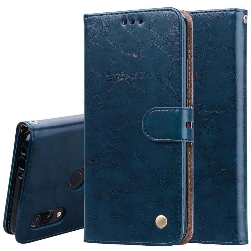 Flip leather case For Xiaomi Redmi 7 back phone on Note Pro Note7 Screen Protector Film Toughened Glass | Мобильные телефоны и