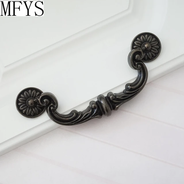 6 Large Drop Bail Dresser Pull Handle Drawer Pulls Rustic Antique 6 Large Drop Bail Dresser Pull Handle Drawer Pulls Rustic Antique Black Bronze Kitchen Cabinet