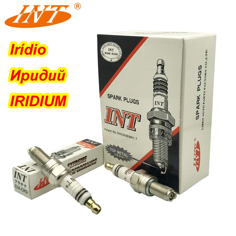 4pcs INT Iridium Motor Spark Plug EIX-CR9 FOR KTM SUZUKI CXR ALFER VRE CR9EK CR9EIX CR9E CR9EIA-9 CR9EB CR9E PMR9B U27ESR-N IU27