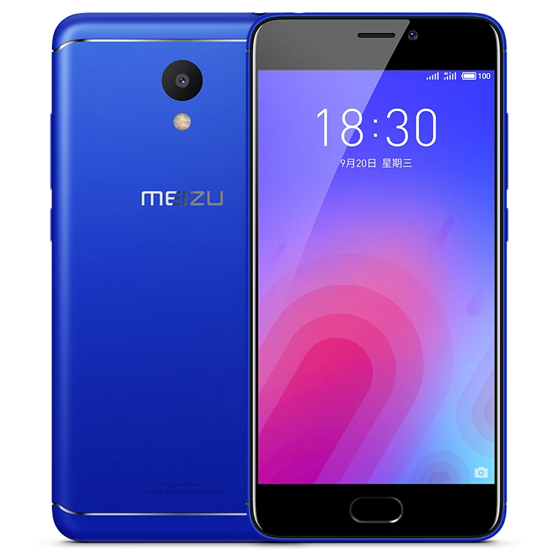 Рождество Meizu M6 2G 16G мобильный телефон Android 5 2 'ƈ.5D экран MT6750 Восьмиядерный 3070