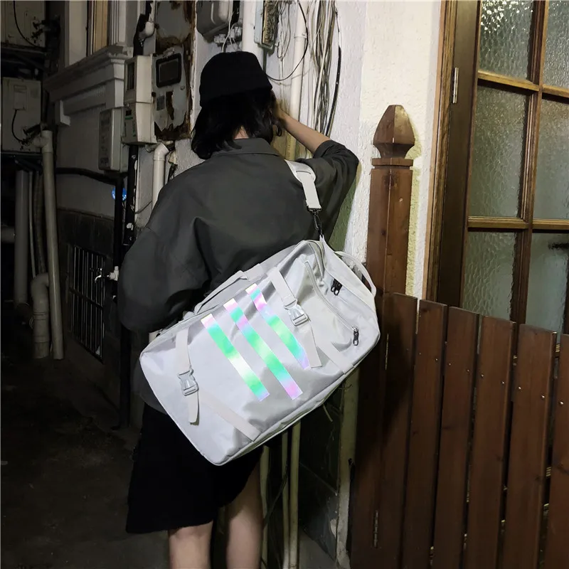 

Couple Multifunction Casual Nylon Backpack Unisex Large Capacity Travel Shoulder Bag Women Portable Diagonal Backpack School Bag