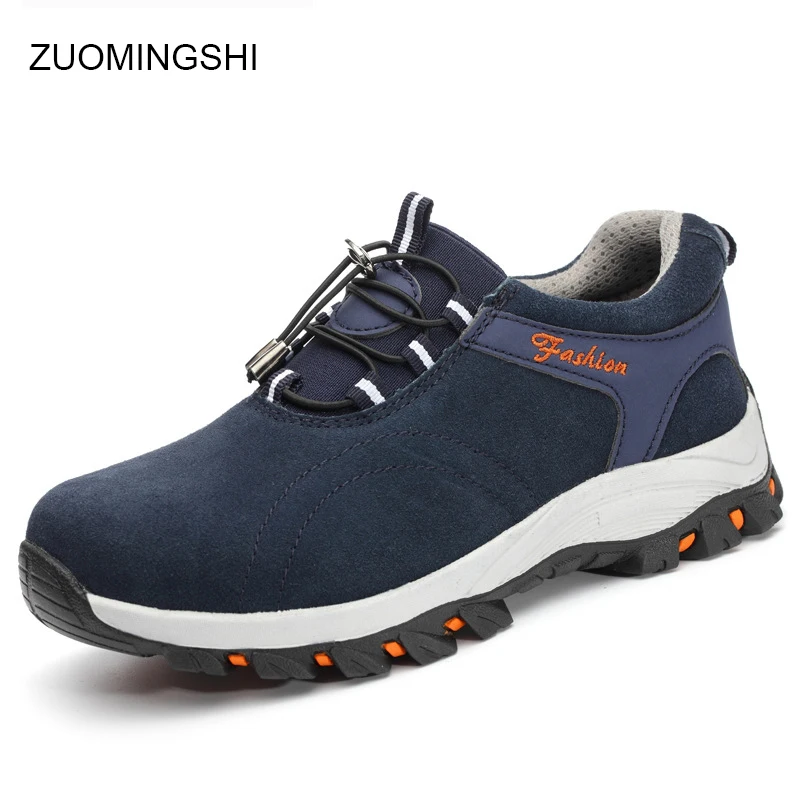 

Fashion leather steel toecaps light Safety Shoes men bot breathable Security shoes work shoes buty robocze