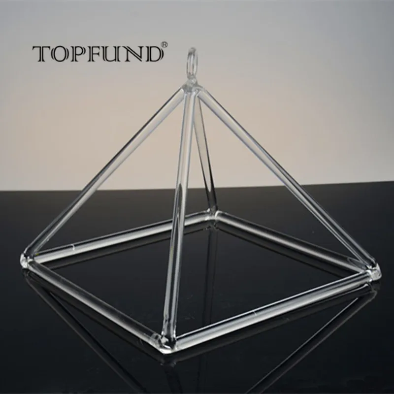 Прозрачная кварцевая Поющая Пирамида TOPFUND для исцеления звука 10