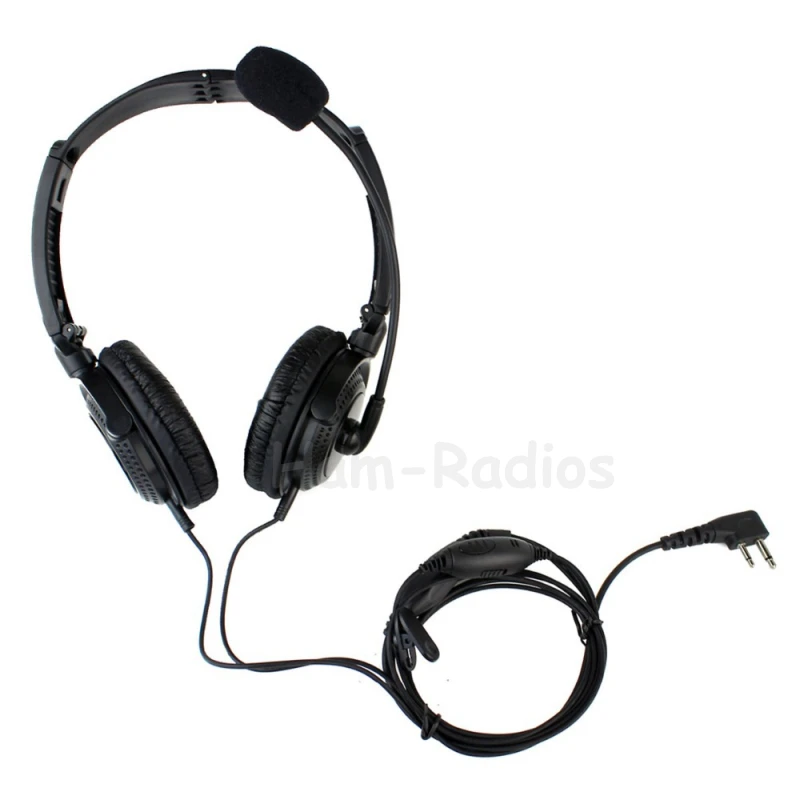 2 Pin VOX PTT MIC Sponge Earpiece Folding Headset for ICOM Radio IC-F3 IC-F4 IC-F24 IC-F11 IC-F21 IC-F21S IC-F22 IC-F22S hand microphone hm 98s speaker mic replacement dtmf microphone for icom ic 2100h ic 2710h ic 2800h radio