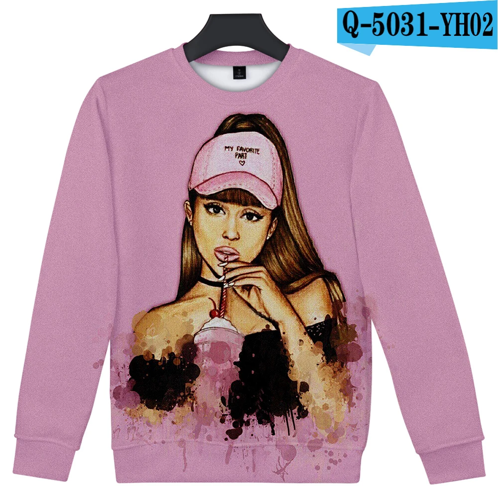 Ariana Grande, 3D принт, женская и мужская одежда,,, повседневные, Harajuku, крутые толстовки, кофты, топы размера плюс 4XL - Цвет: 3D