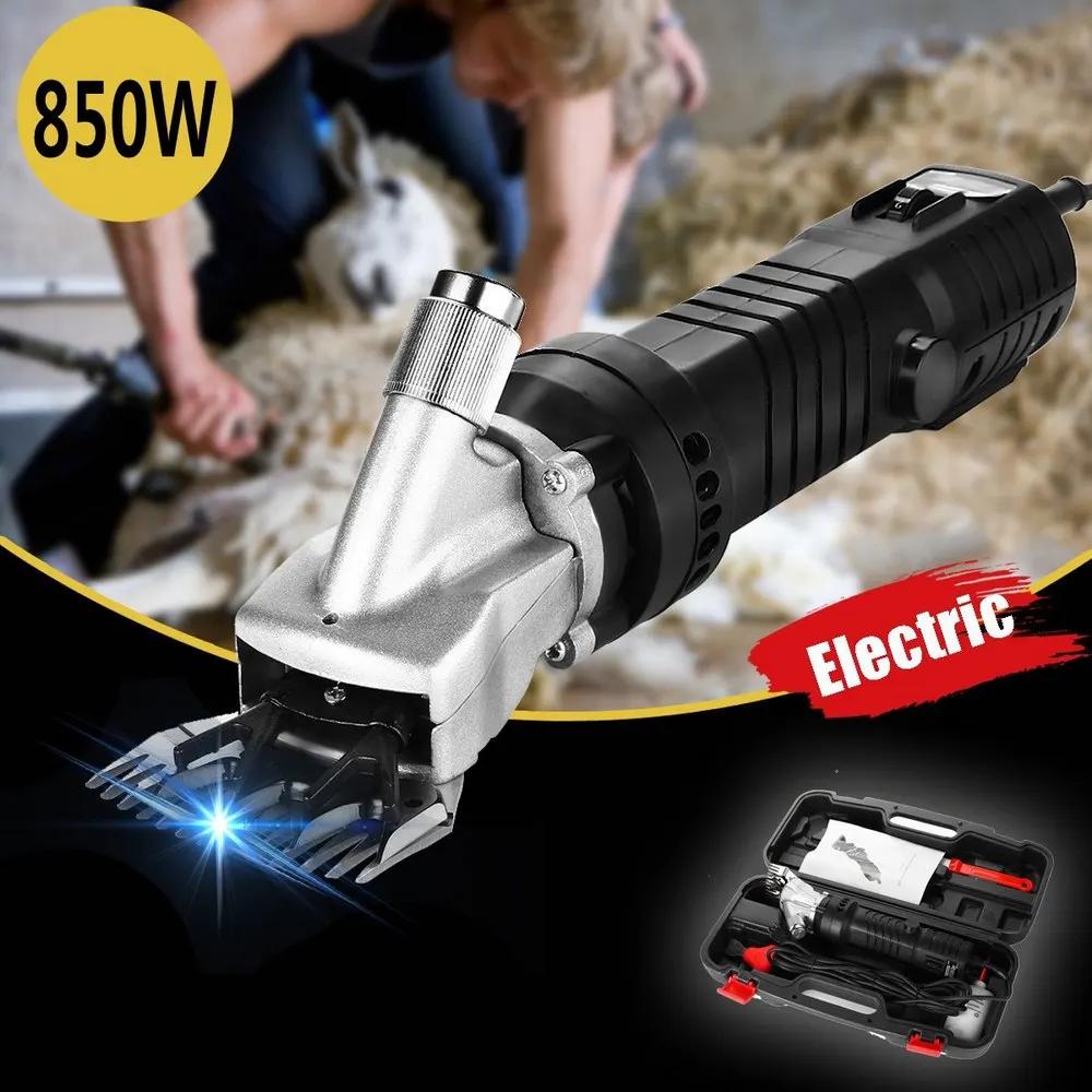 

850W Electric Sheep Shearing Machine Clipper Scissors Shears Cutter Goat Horse Clipper Machine 6 Gears Speed 13 Teeth Blade 220V