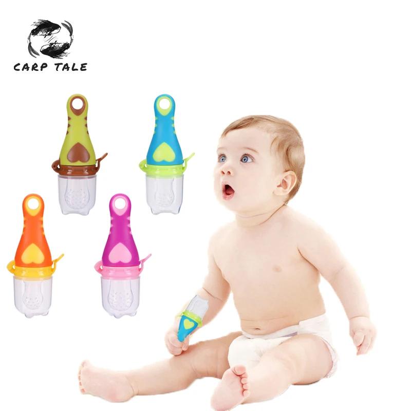 

2019 Hot 1pcs Cute Biting Baby Pacifier Fresh Food Milk Feeder Kids Nipple Feeding Safe Baby Supplies Nipple Teat Pacifier
