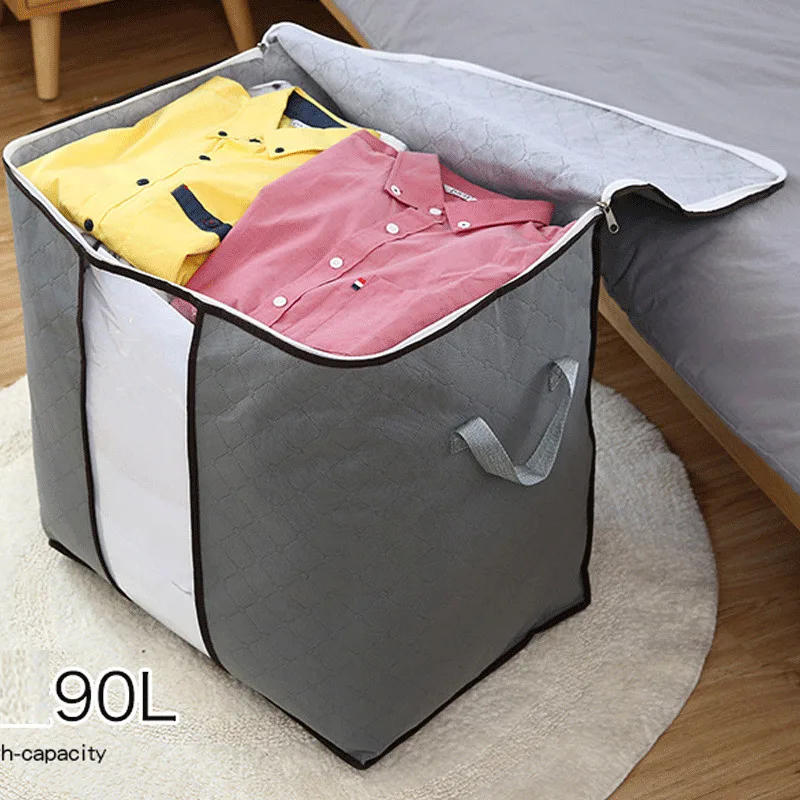 

Clothes Storage Bins Organizer Foldable Zipper Storage Boxes Storage Bag Organizers Thick Clothing Organizer Clothes Bedrooms