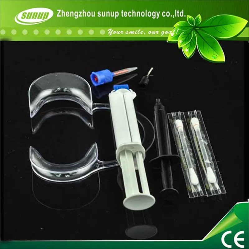 Dental White Light Teeth Whitening Tools Set Tooth Whitener Care Pack