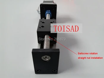 

SGX 1204 400MM Ball Screw Slide Rail Linear Guide Moving Table Slip-way+ 1Pcs Nema 23 motor 57 Stepper Motor