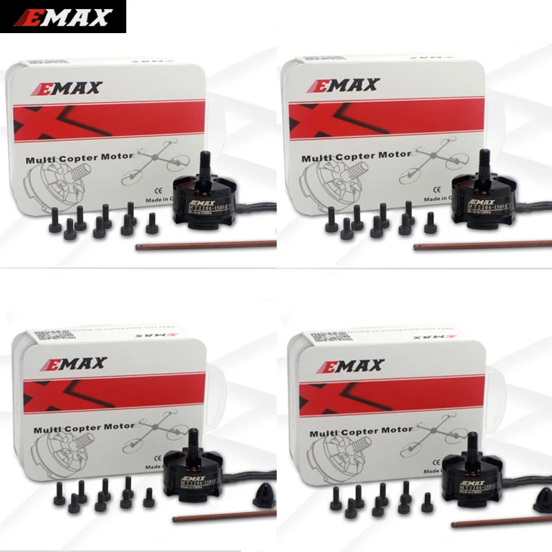 4 комплекта многофункциональный оригинальный Emax MT2206 1500KV 1900KV бесщеточный мотор