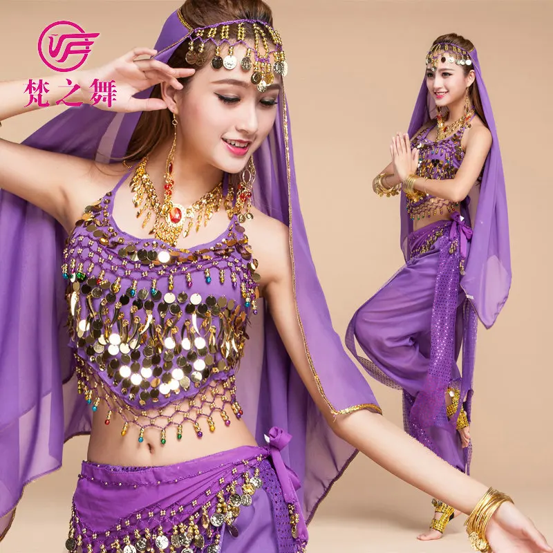 Belly Dance Hip Belly Dance Hip Scarf Wrap Skirt Cintura di Danza del Ventre con Moneta Artificiale Nappa Rossa