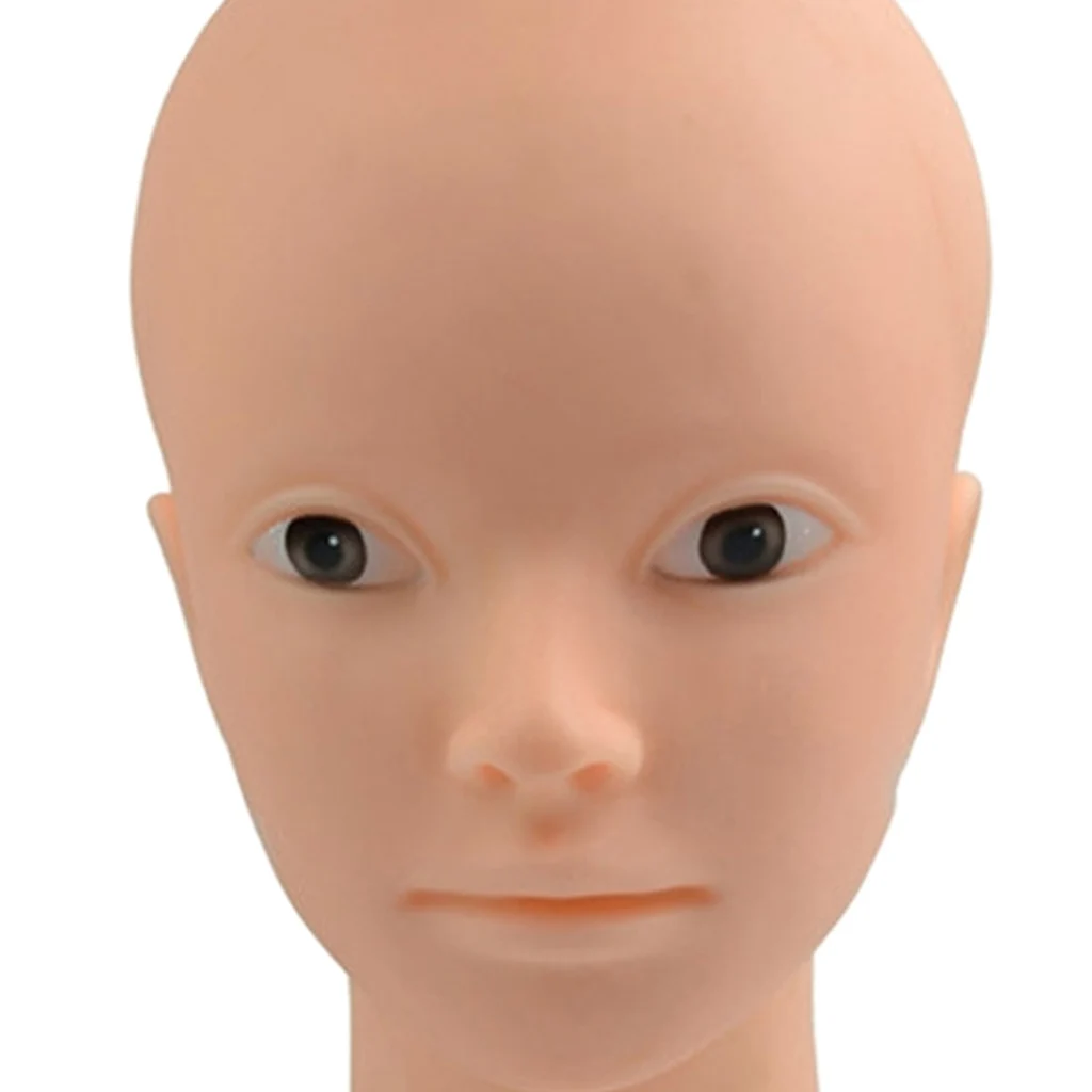 Perfeclan Silicone Makeup Cosmetology Training Mannequin Practice Head Model