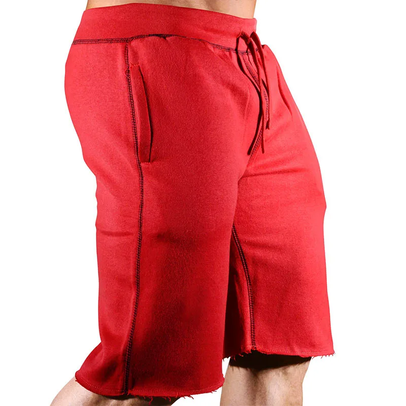 GYMOHYEAH летние новые хлопковые шорты свободные шорты с завязками на талии тренировочные брюки Бермуды для фитнеса шорты для бега повседневные спортивные мужские шорты