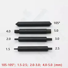 Black Color Tracer Point HSS Probe for DEFU Vartical Key Cutting Machines,Decoder 1.5mm 2.0mm 2.5mm 3.0mm 4.0mm 5.0mm 105 degree