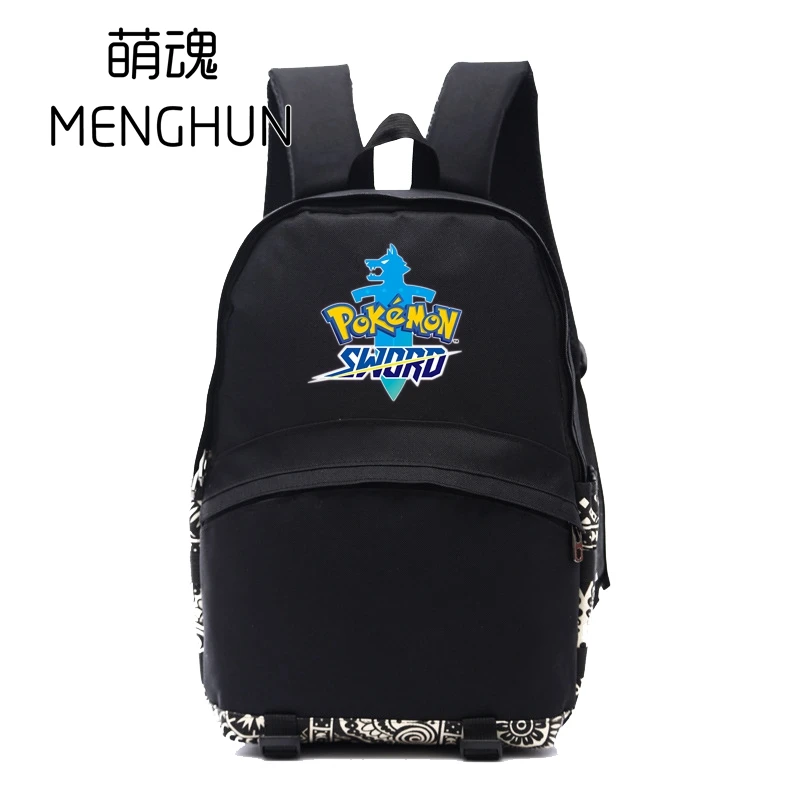 2019 new game backpack Pokemon sword backpack pokemon shield backpacks game fans gift bag schoolbag for students NB313