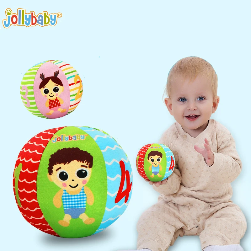 JOLLYBABY детский красочные милые мяч образовательные игрушки Развивающие мягкие плюшевые хлопок кровать погремушки игрушечные лошадки WJ483