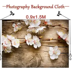 Freya 1 шт. 0,9x1,5 м ткани Peach Blossom доски цветок фото Фон фотографии Фоны для Камера Фотостудия