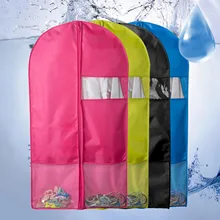 4 шт. различных кабельных наконечников, Цвета Водонепроницаемый пыле Ткань Оксфорд Одежда Защитная крышка с прозрачным сетка на окно карманами 58x125 см