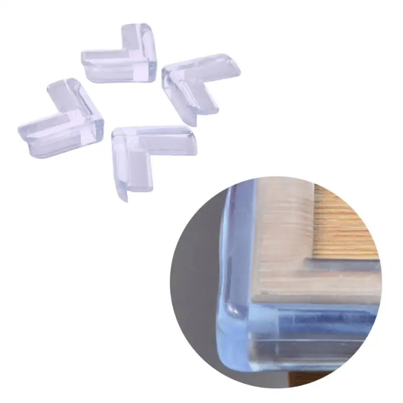 4Pcs Child Baby Silicone Safety Protector Table Corner Protection from Children Anticollision Edge Corners Guards Cover For Kids