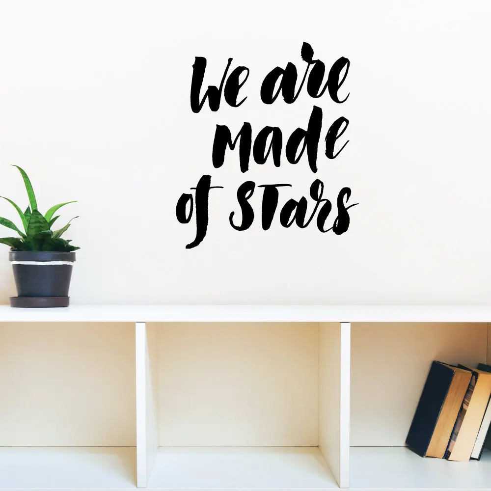 Kami Ar Terbuat Dari Bintang Stiker Dinding Quotes Dinding Decals Kami Ar Terbuat Dari Bintang Stiker Dinding Quotes Dinding Decals