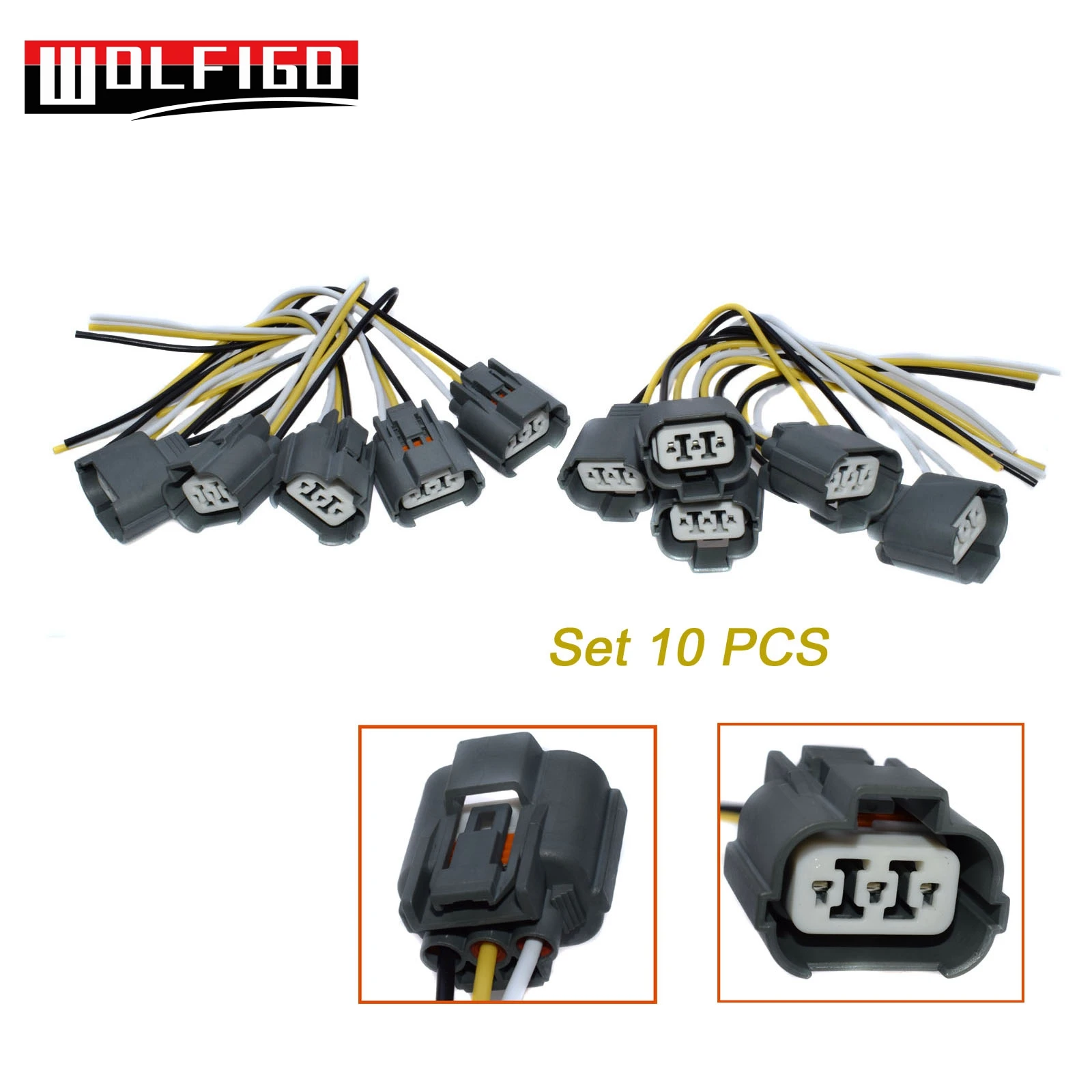 

WOLFIGO New 1PC / 10 PCS VSS Speed Sensor Connector Wiring Plug Pigtail For Honda Acura Integra Accord Civic Prelude