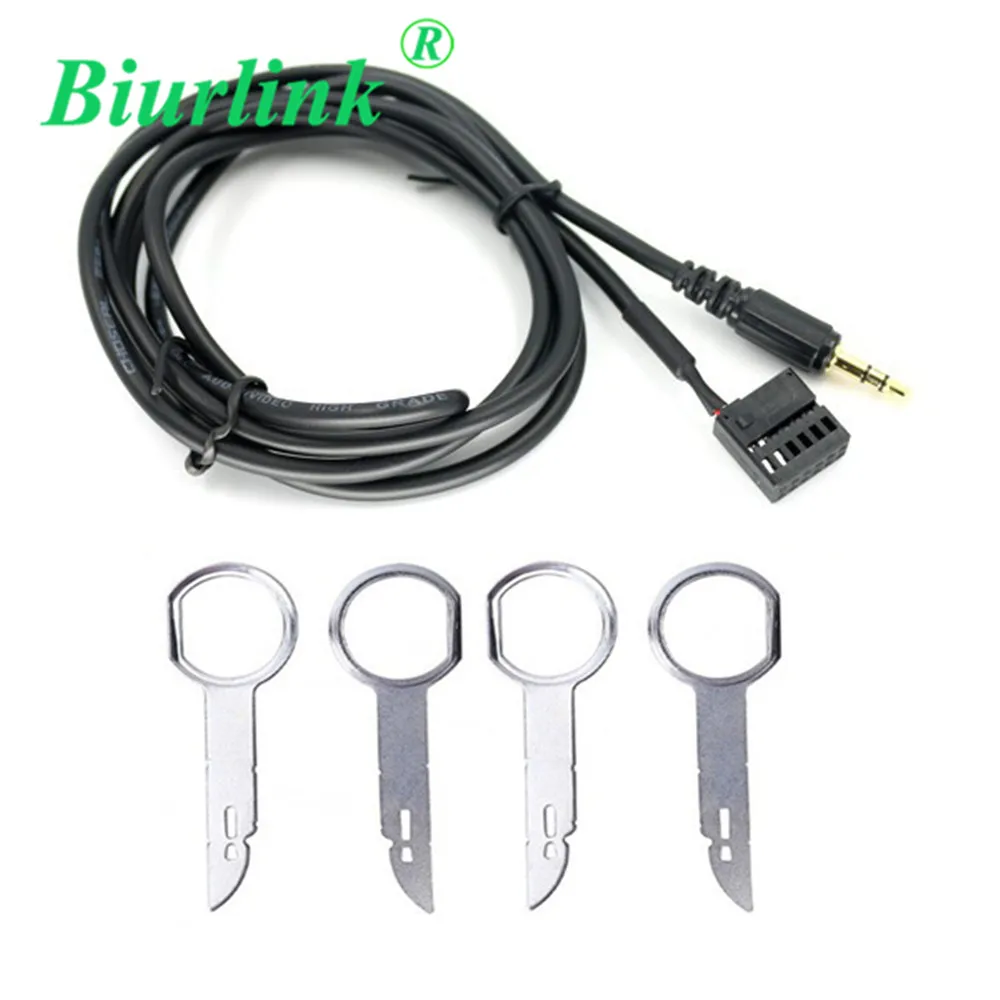 Biurlink 12Pin Car Cd Changer 3.5Mm Interfaccia Audio Aux Mp3 Cavo Adattatore Di Ingresso Per Ford Focus Mondeo 6000 Cd