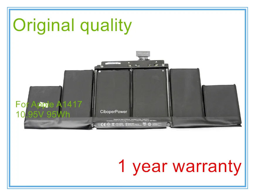 8460mAh Original Laptop Battery A1417 For Pro 15&quot Retina A1398 2012 MC975 MC976 10.95V 95WH | Компьютеры и офис