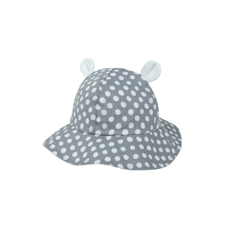 Dots Polka Baby Hat Cute Ears Baby Sun Hat Cotton Bucket Hat Toddler Boy Girl Hat Fashion Outdoor Fisher Hat Baby Girls Clothing (5)