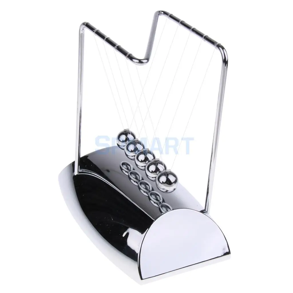 Newton's Cradle Newtons Pendulum Balance Balls Pendulum Physics Science Toy Teaching Aids Office Desk Decoration Mirror Base