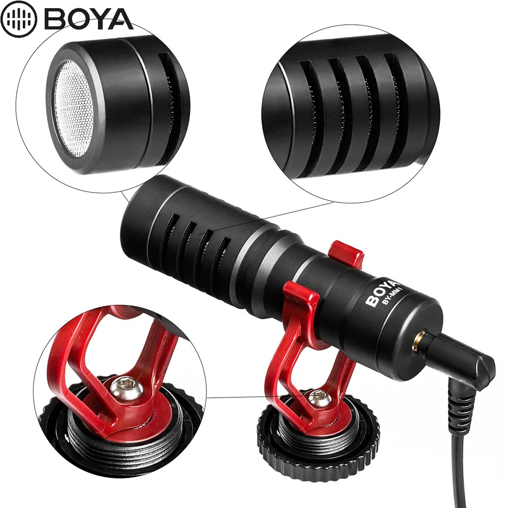 BOYA BY-M1 BY-M1DM BY-MM1 по M1 петличный микрофон Камера видео Регистраторы для iPhone смартфона, перчатки для цифровой зеркальной камеры Canon Nikon DSLR записывающая видеокамера с масштабированием