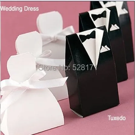 

Free Shipping 100pcs Bride Groom Wedding Favor Boxes party gift candy box Paper Boxes