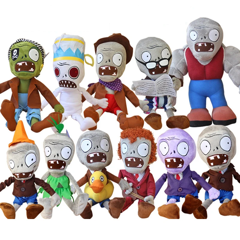 1pcs Plants vs Zombies Plush font b Toys b font 30cm PVZ Gargantuar Hats Pirate Duck