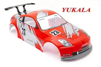 

YUKALA 1/10 RC car Accessories 1:10 R/C car body shell 1/10 No:006R 190mm red 2pcs/lot