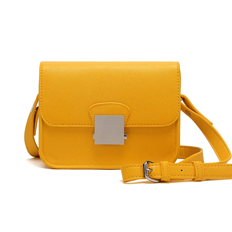

Ougger Small Women Messenger Bags Latest model Style Yellow PU Flap Bag with Sequined for Party