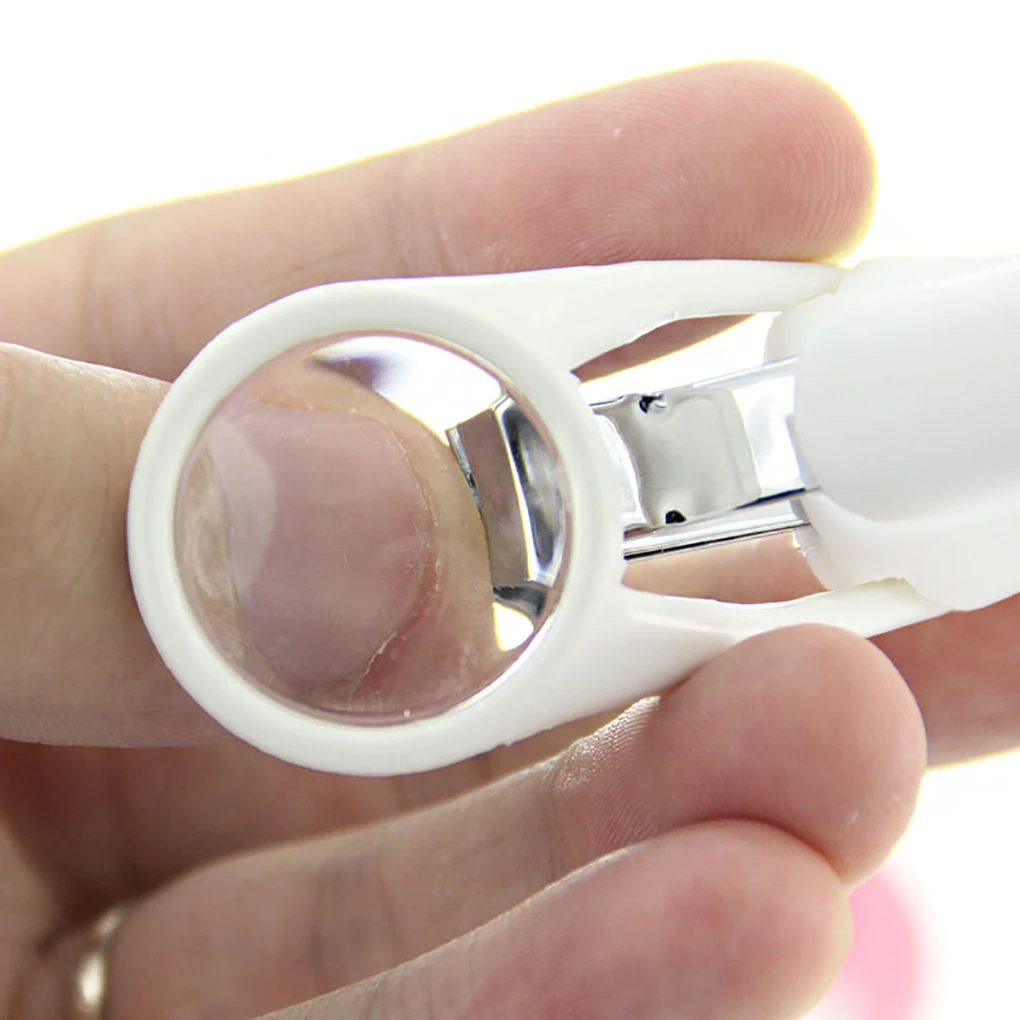 Magnifier Stainless Steel Nail Clippers Magnifying Glass Attached Baby Children Adults Manicure Tool Kids Grooming Kit baby