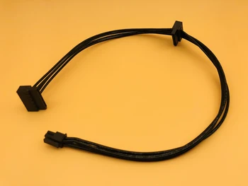 

New Small 4Pin to Two SATA SSD Power Cable 45CM Cable MINI 4 Pin Turn 2 SATA Power Supply For Lenovo Main Board Interface