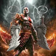 

God Of War 4 Logo Keychain Kratos Axe Knife Key Chains Sword OLYMPUS KRATOS Model male and female personality keychain