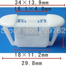 100 шт Ударная пластина Стопорная втулка для Nissan 76988-3J000 для Altima 1997-On пластиковые зажимы авто крепеж зажим