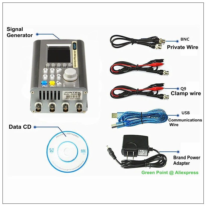 Генератор сигналов JUNTEK JDS2900 DDS Двухканальный измеритель частоты произвольное