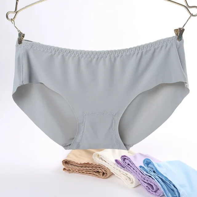Hot Solid Colors Sexy Secret Seamless Panties Women Polyester Panties