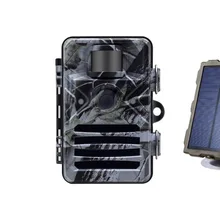 PDDHKK 1080P HD 16MP охотничья камера для слежения с животными, фотоловушки, солнечная энергия, 0,4 с, Время срабатывания, водонепроницаемый, ночное видение